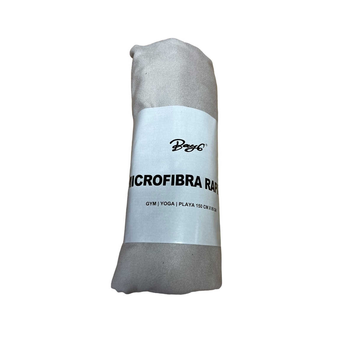 TOALLA MICROFIBRA BAY6 SECADO RAPIDO DEPORTE GYM 150 X 85 CM | GRIS - 4