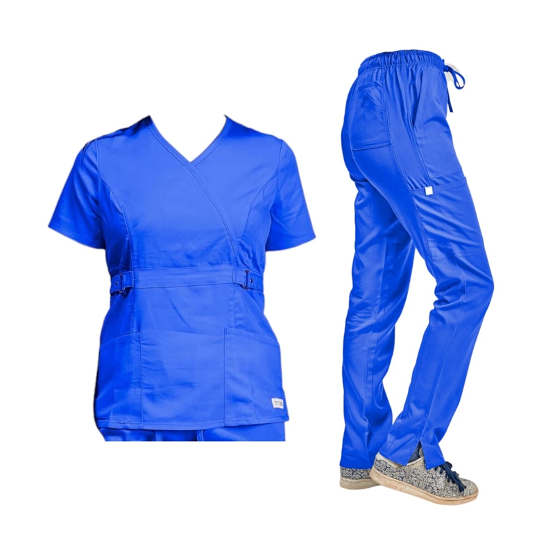 CONJUNTO POLERA Y PANTALON CLINICO AZUL REAL | ROYAL BLUE - 1