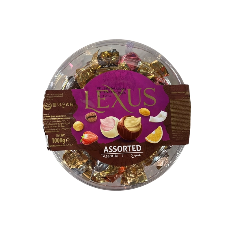 CHOCOLATE SURTIDOS LEXUS POTE 1 KG BOMBONES AVELLANA - 5