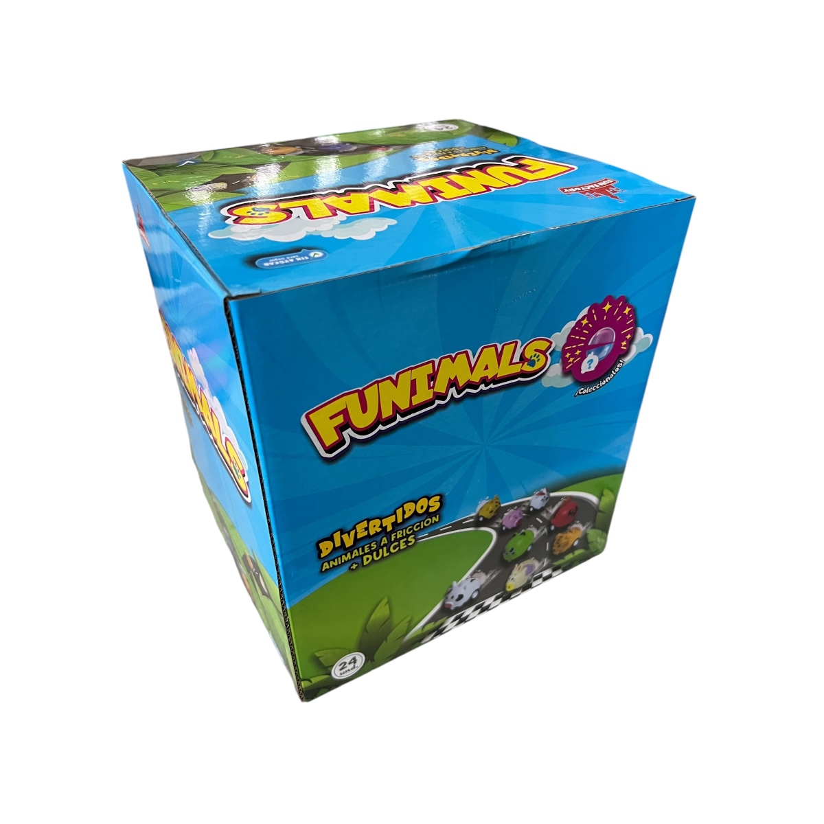 SET CANDY CAJA 24 AUTITOS ANIMALES DULCE + JUGUETE SORPRESA CUMPLEAÑOS - 5