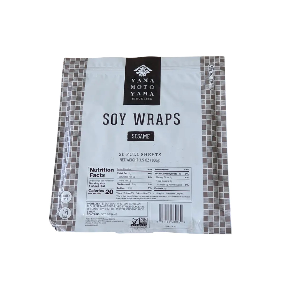 ENVOLTURA SOBRE 100 GR 20 UN HOJA SOYA SÉSAMO YAMA MOTO - 1