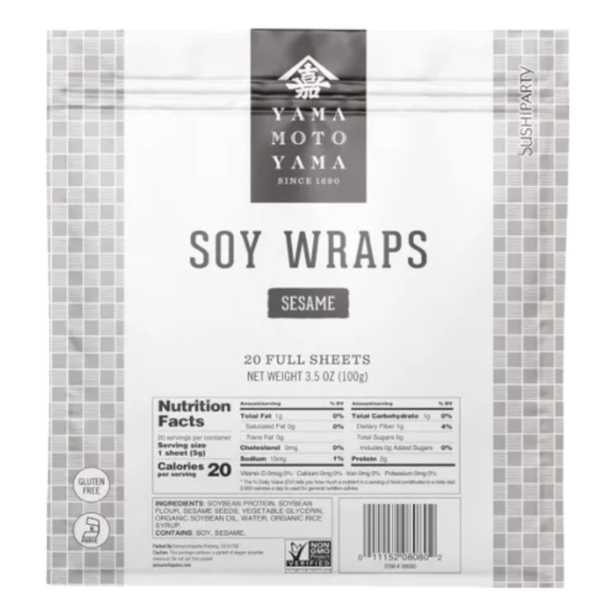 ENVOLTURA SOBRE 100 GR 20 UN HOJA SOYA SÉSAMO YAMA MOTO - 2