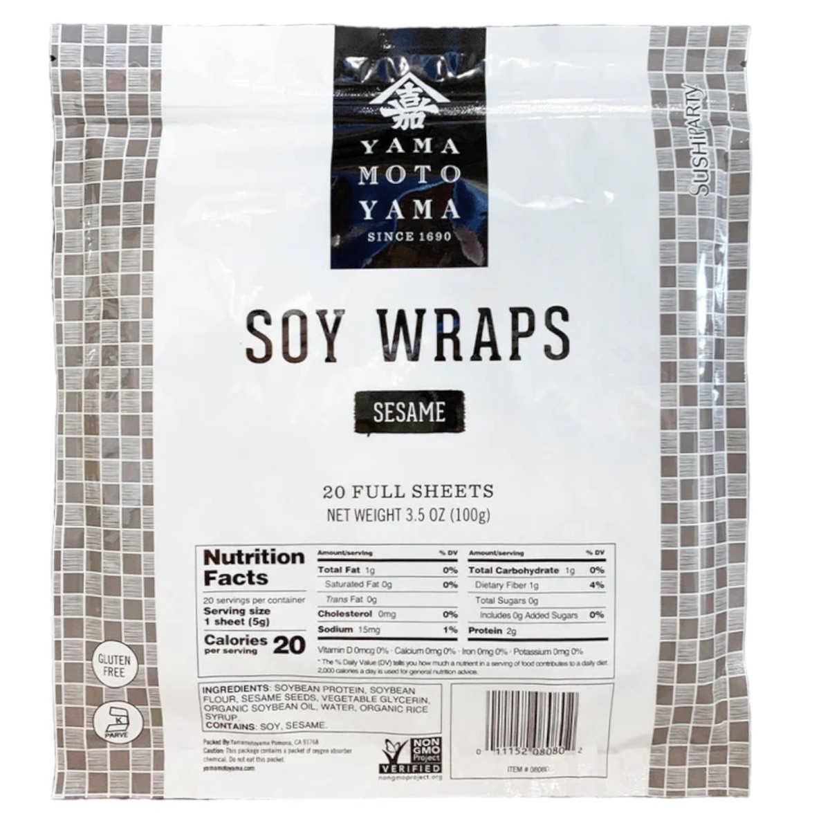 ENVOLTURA SOBRE 100 GR 20 UN HOJA SOYA SÉSAMO YAMA MOTO - 4