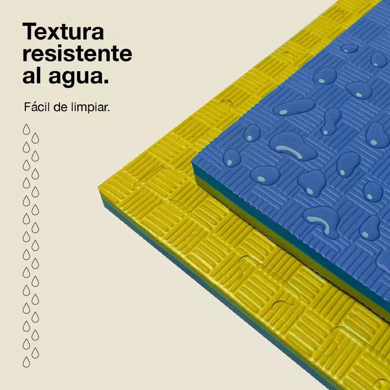 PISO TATAMI GOMA EVA PREMIUM 1MT X 1MT X 2 CM ANCHO - AMARILLO - 5
