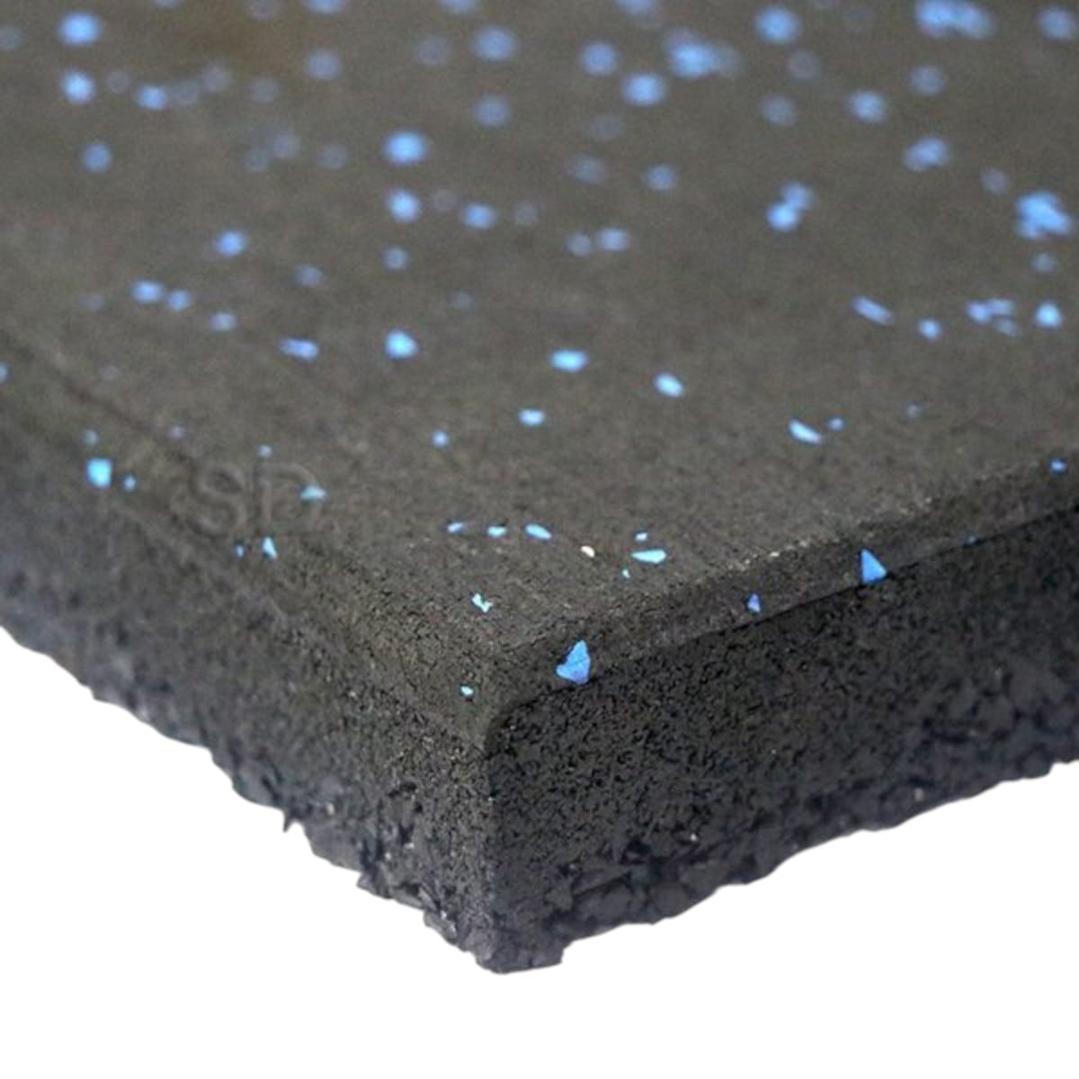 PISO CAUCHO GIMNASIO 50X50CM X GROSOR 25MM - AZUL - 2