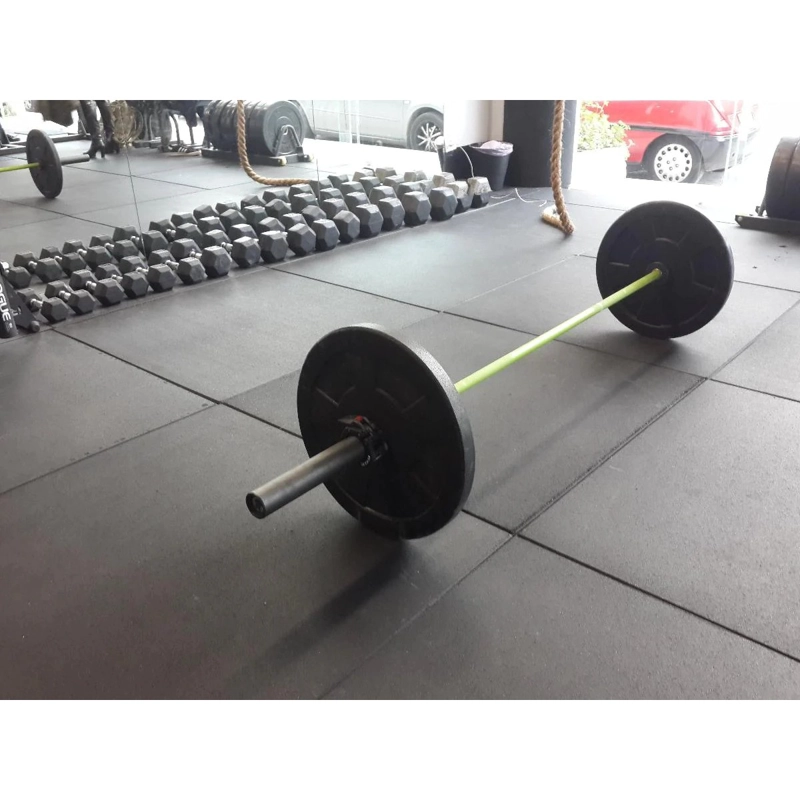 PISO CAUCHO GIMNASIO ALTO TRAFICO 100X100CM X GROSOR 25MM - AZUL - 4