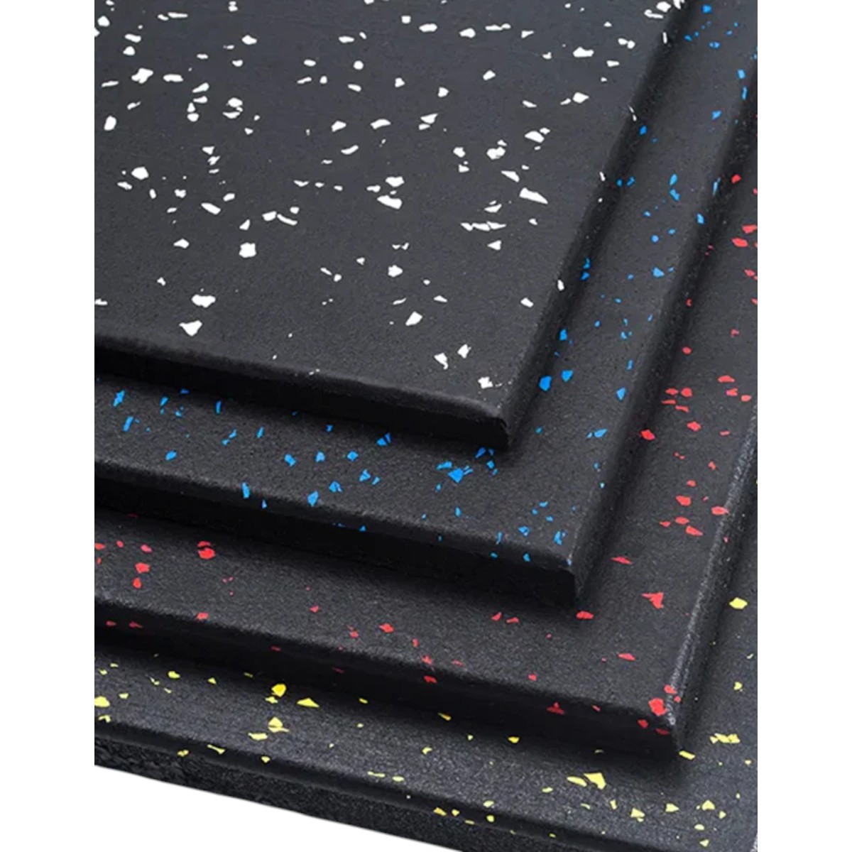 PISO CAUCHO GIMNASIO ALTO TRAFICO 100X100CM X GROSOR 25MM - AZUL - 5