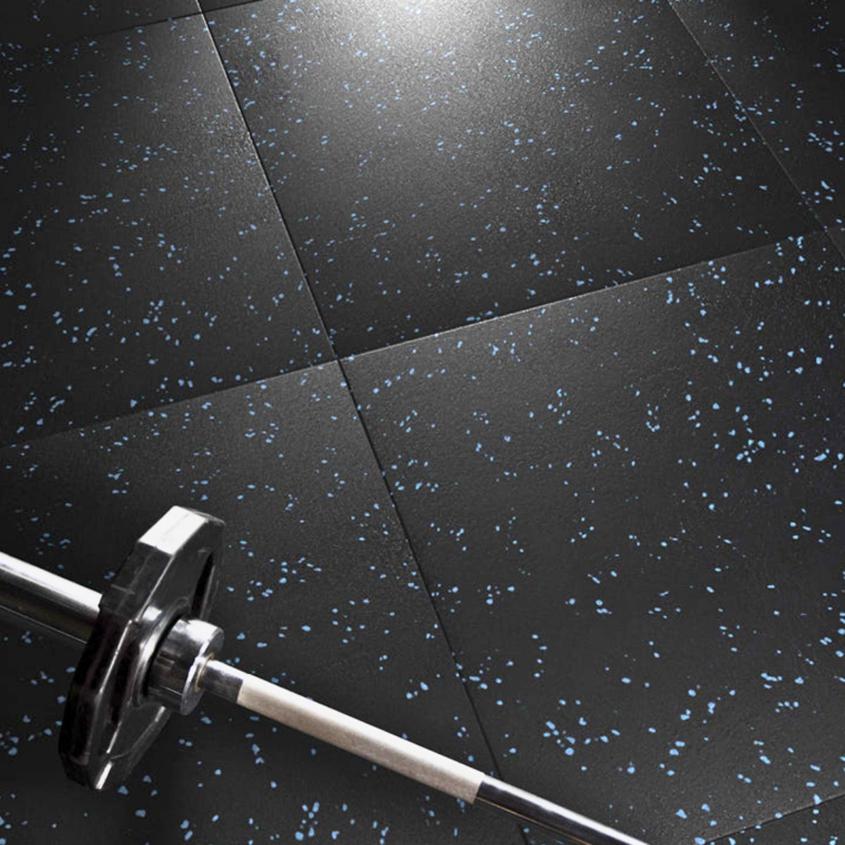 PISO CAUCHO GIMNASIO ALTO TRAFICO 100X100CM X GROSOR 25MM - AZUL - 7