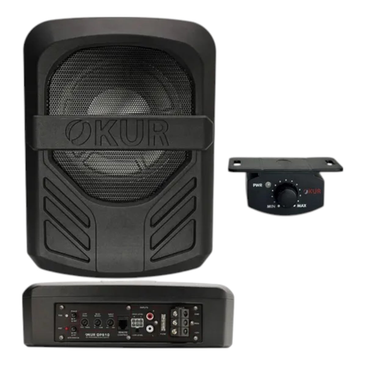 SUBWOOFER PLANO AMPLIFICADO OKUR OPS10 10 300RMS BY DB DRIVE - 1