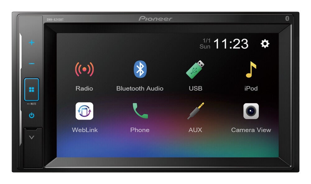 RADIO PIONEER DMH-A245BT 2 DIN WEB LINK FULL HD 3RCA - 2
