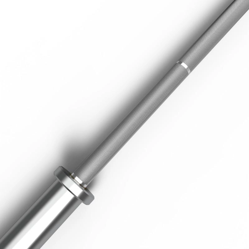 BARRA OLIMPICA RECTA 20KG 45 LB 220CM CROMADA FITNESS - 3