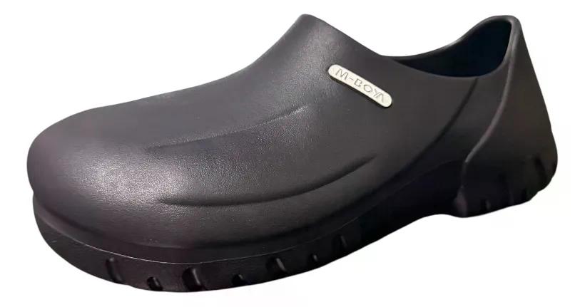 ZAPATO ZUECO ANTIDESLIZANTE COCINA DE SEGURIDAD PUNTA ACERO - NEGRO - 36 - 1