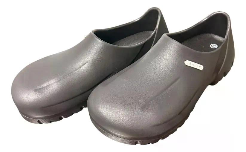 ZAPATO ZUECO ANTIDESLIZANTE COCINA DE SEGURIDAD PUNTA ACERO - NEGRO - 36 - 2