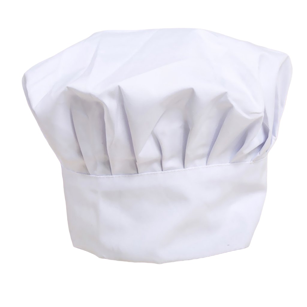 GORRO DE CHEF O COCINA BLANCO TIPO CHAMPIÑON FRANCES - 1