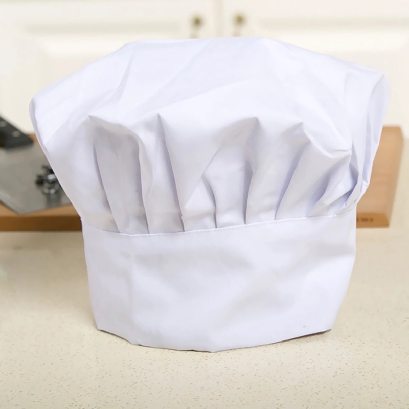 GORRO DE CHEF O COCINA BLANCO TIPO CHAMPIÑON FRANCES - 3