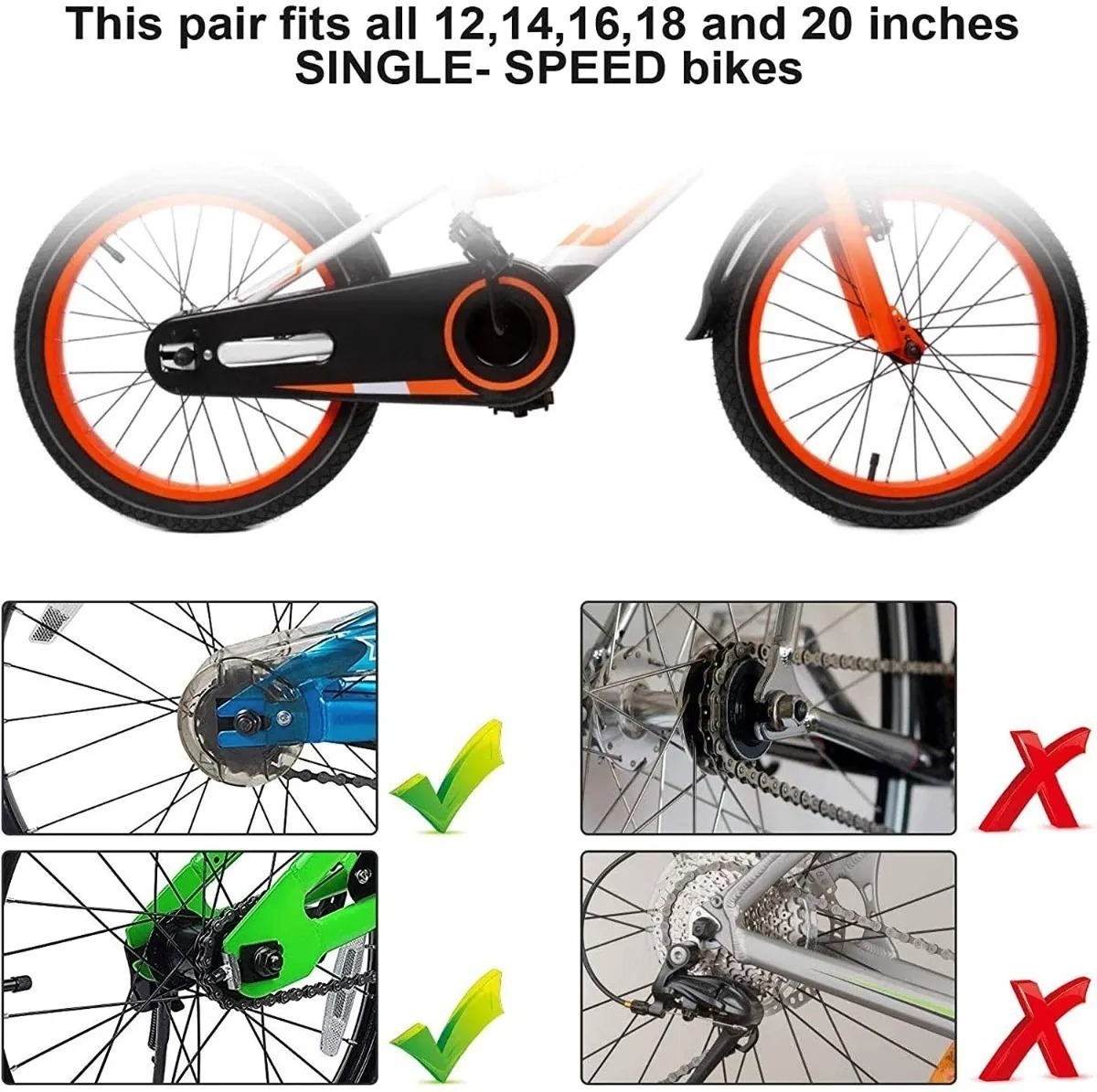 RUEDAS ESTABILIZADORES AJUSTABLES PARA BICICLETA ARO 12-16 - 4