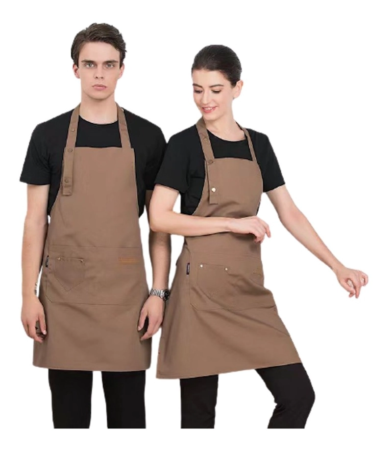 PECHERA DELANTAL GASTRONOMIA | SALON | COCINA | COLOR KHAKI - 1