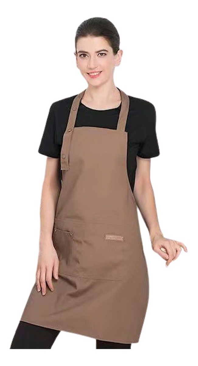 PECHERA DELANTAL GASTRONOMIA | SALON | COCINA | COLOR KHAKI - 2