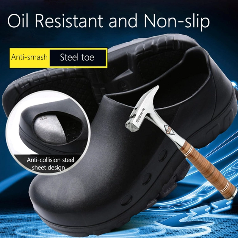 ZAPATO ZUECO ANTIDESLIZANTE COCINA DE SEGURIDAD PUNTA ACERO - 4