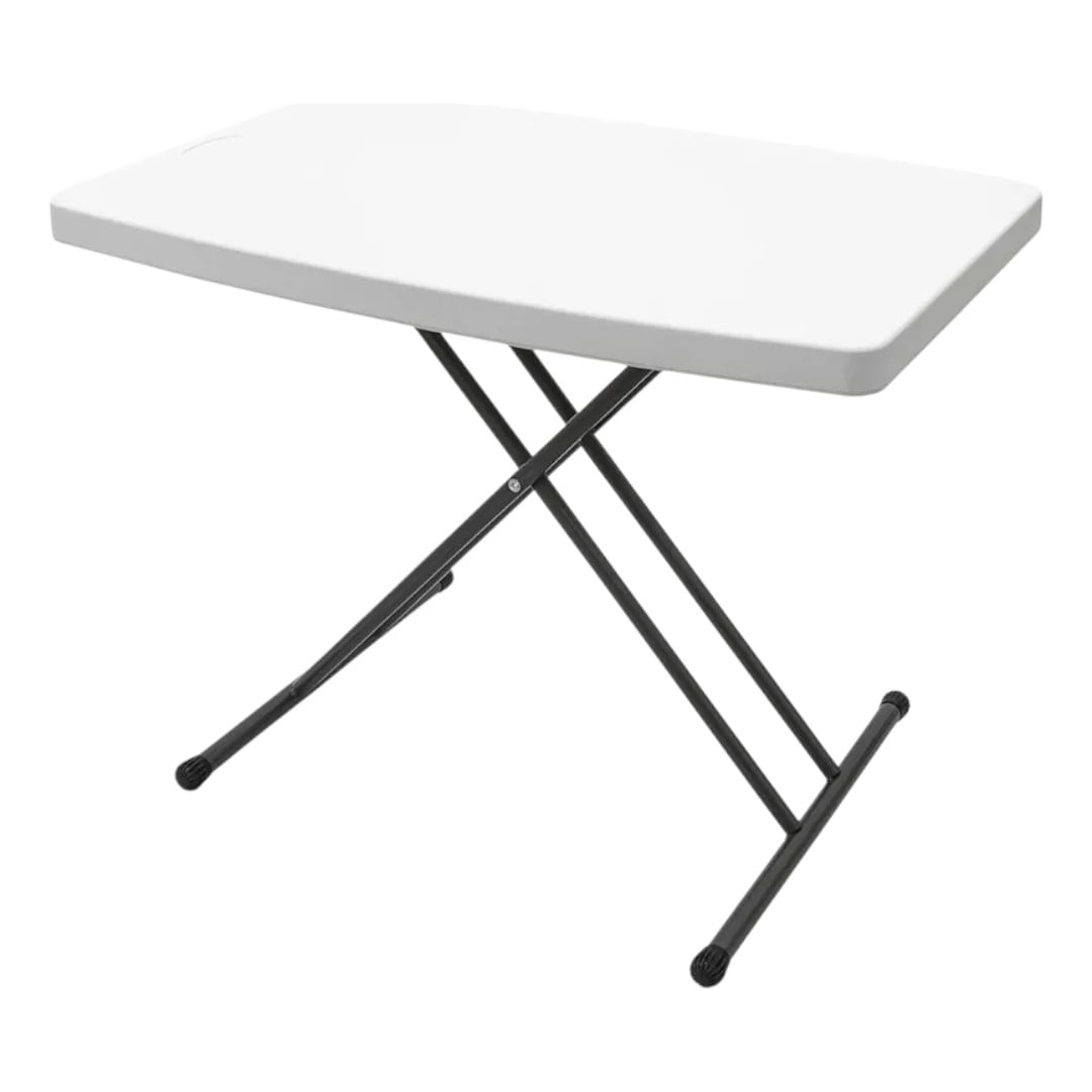 MESA MULTIFUNCIONAL PLEGABLE 76 X 50 ALTURA AJUSTABLE EN COLOR EN COLOR BLANCO - 1