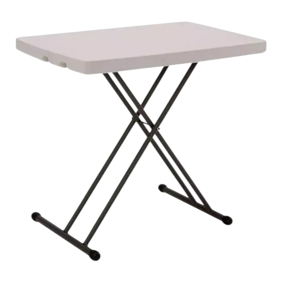 MESA MULTIFUNCIONAL PLEGABLE 76 X 50 ALTURA AJUSTABLE EN COLOR EN COLOR BLANCO - 3