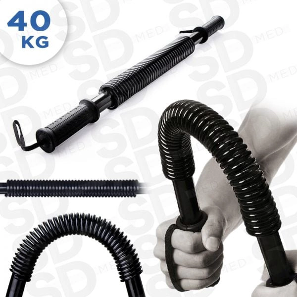 BARRA TORSION MUSCULAR 40 KG EJERCICIO BRAZO FITNESS - 5