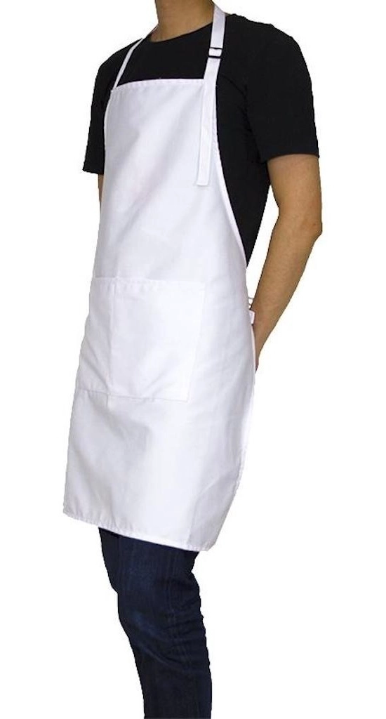 PECHERA BLANCA COCINA GASTRONOMIA CON BOLSILLO DELANTERO - 2
