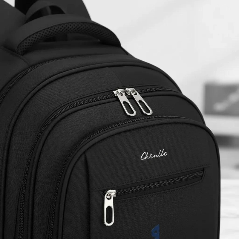 MOCHILA UNIVERSITARIA ESCOLAR IMPERMEABLE USB REFORZADA - 2