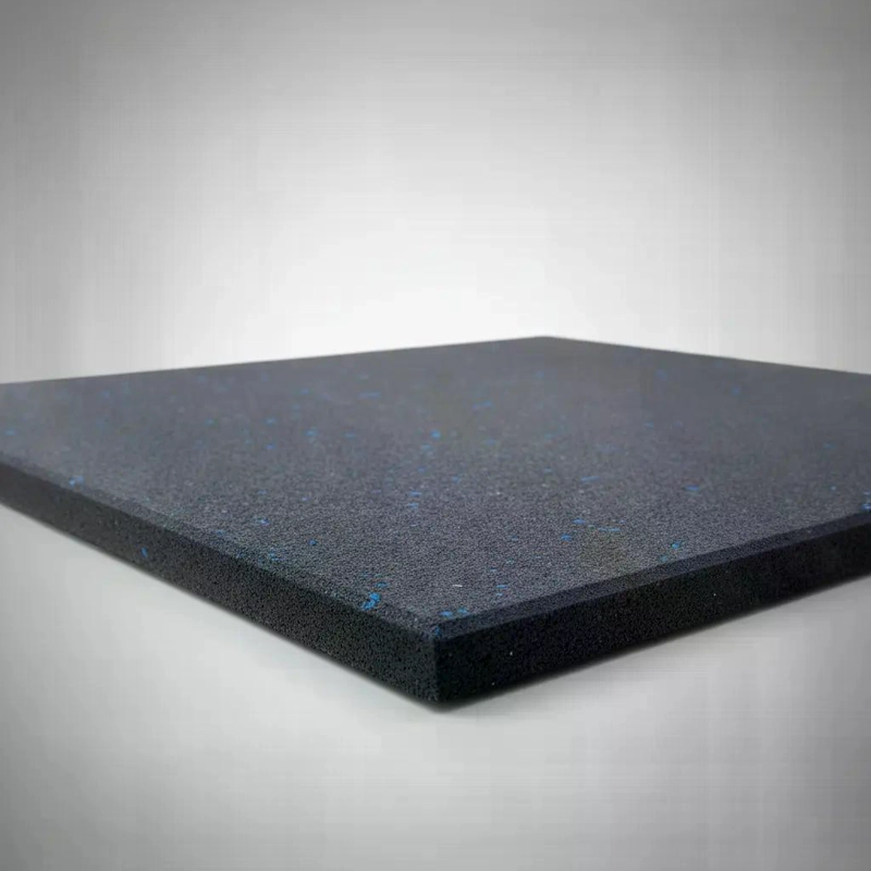 PISO CAUCHO GIMNASIO 50X50CM X GROSOR 2CM - AZUL - 5