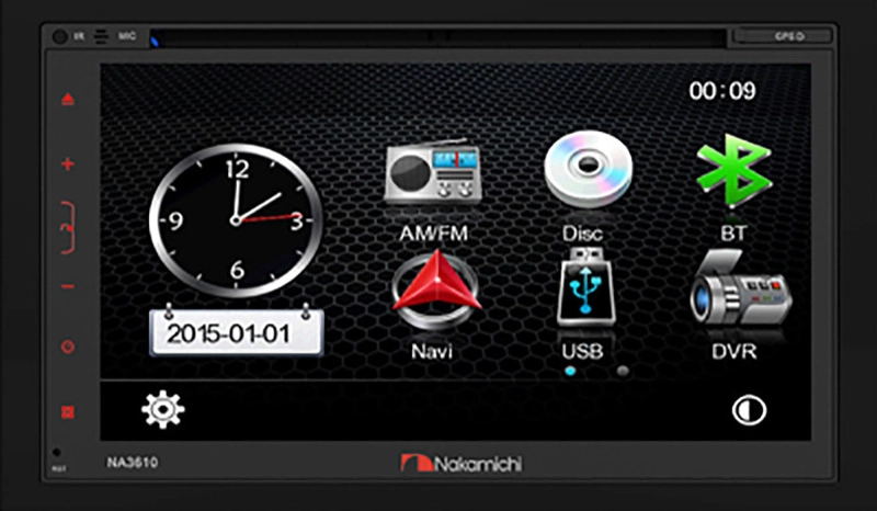RADIO NAKAMICHI NA3610 DOBLE DIN DVD BLUETOOTH USB GPS - 4