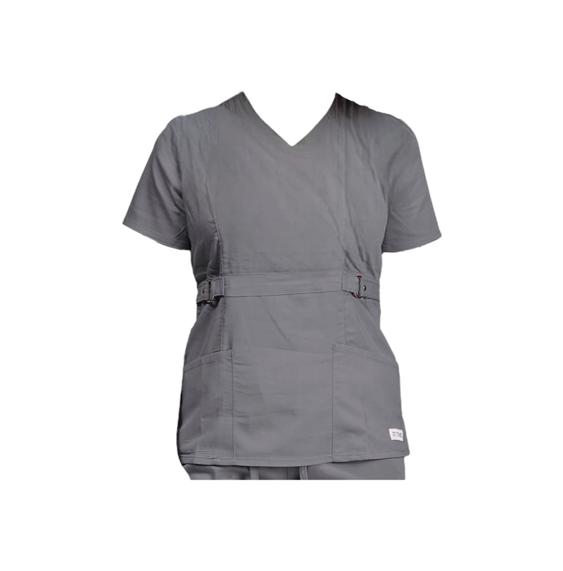 CONJUNTO POLERA Y PANTALON CLINICO GRIS OSCURO - 1