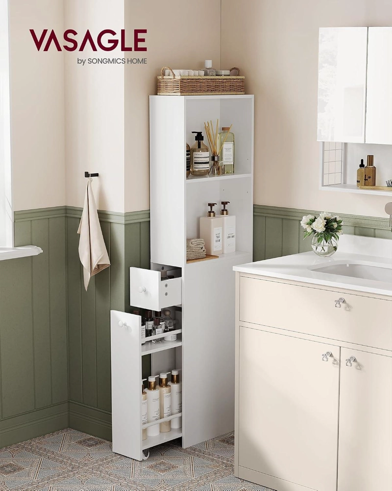 GABINETE ORGANIZADOR SLIM BAÑO COCINA CON CAJON Y RUEDAS - 2