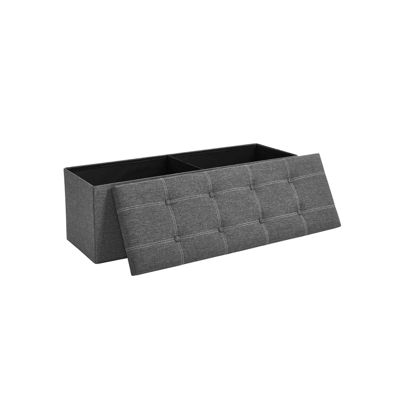 PUFF BAUL SONGMICS 110 CM BANCO PLEGABLE CON ALMACENAMIENTO - 1