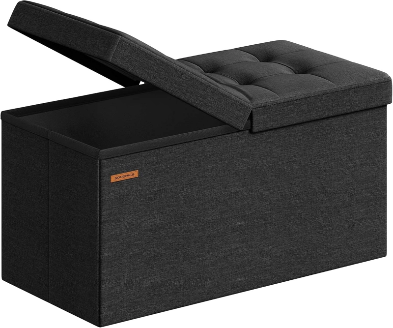 PUFF RECTANGULAR SONGMICS CON BAUL DE ALMACENAJE Y TAPA - 1