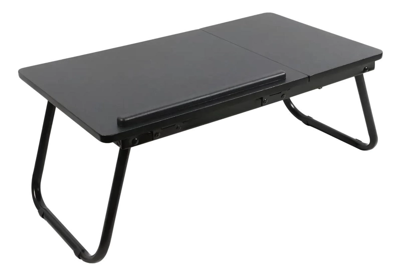 MESA PLEGABLE ELEVABLE NOTEBOOK PARA CAMA O SOFA NEGRO - 3