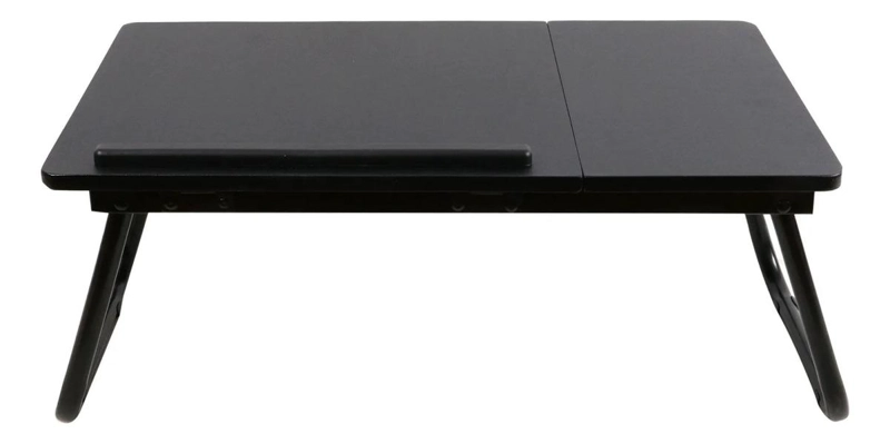 MESA PLEGABLE ELEVABLE NOTEBOOK PARA CAMA O SOFA NEGRO - 5