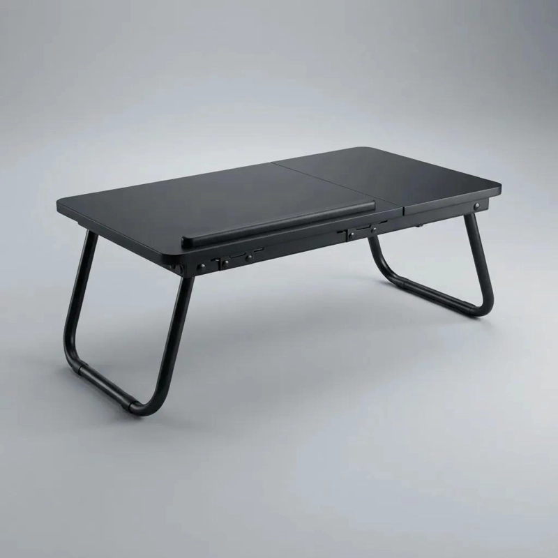 MESA PLEGABLE ELEVABLE NOTEBOOK PARA CAMA O SOFA NEGRO - 7