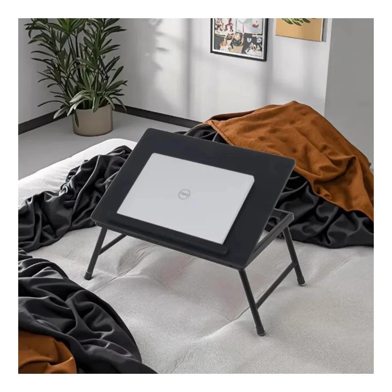 MESA NOTEBOOK PLEGABLE PARA CAMA SOFA INCLINABLE NEGRO - 4