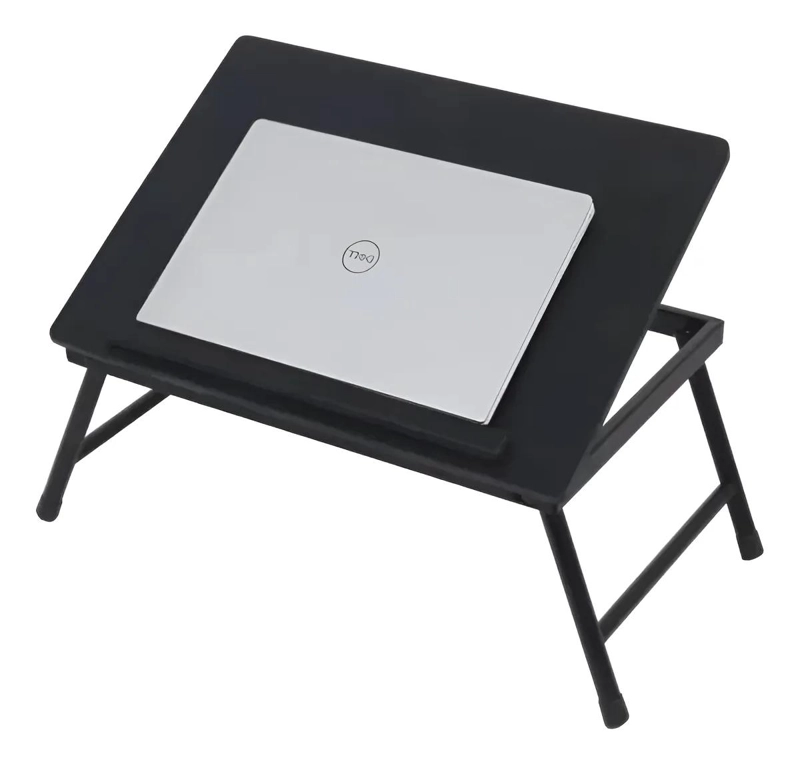 MESA NOTEBOOK PLEGABLE PARA CAMA SOFA INCLINABLE NEGRO - 5