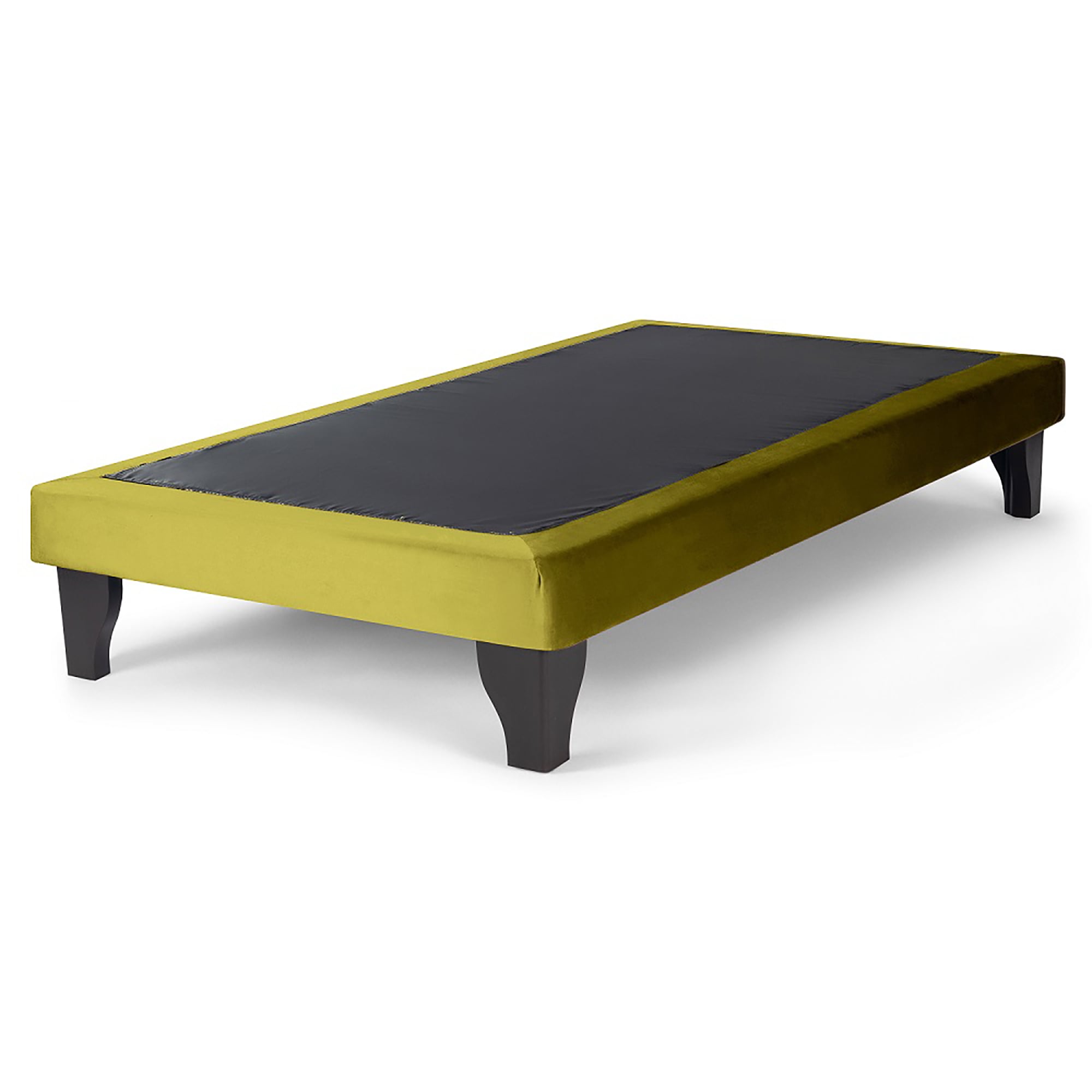 BASE CAMA EUROPEA MUEBLES DGB FELPA AZUL MARINO - 2