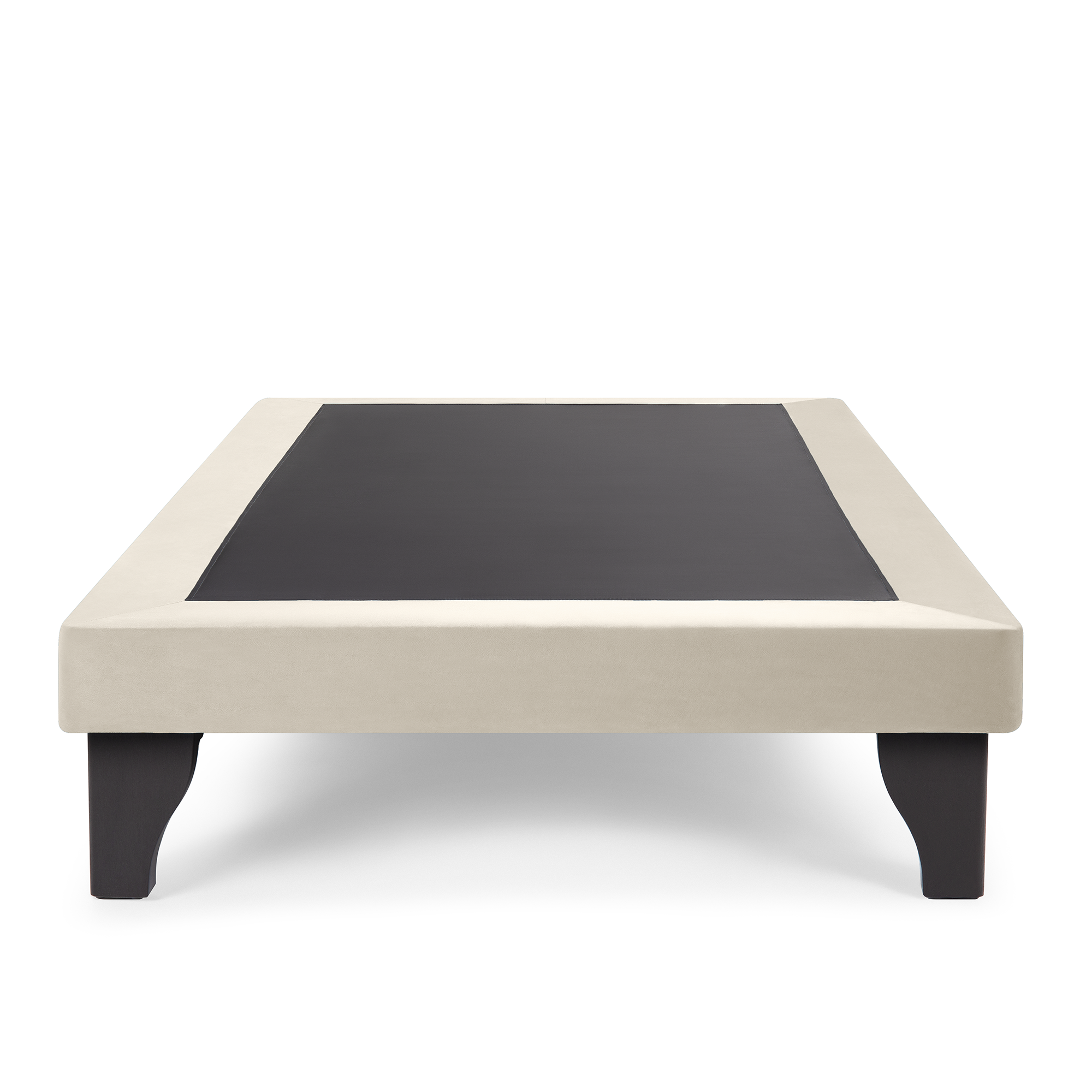 BASE CAMA EUROPEA MUEBLES DGB FELPA ROJO - 1