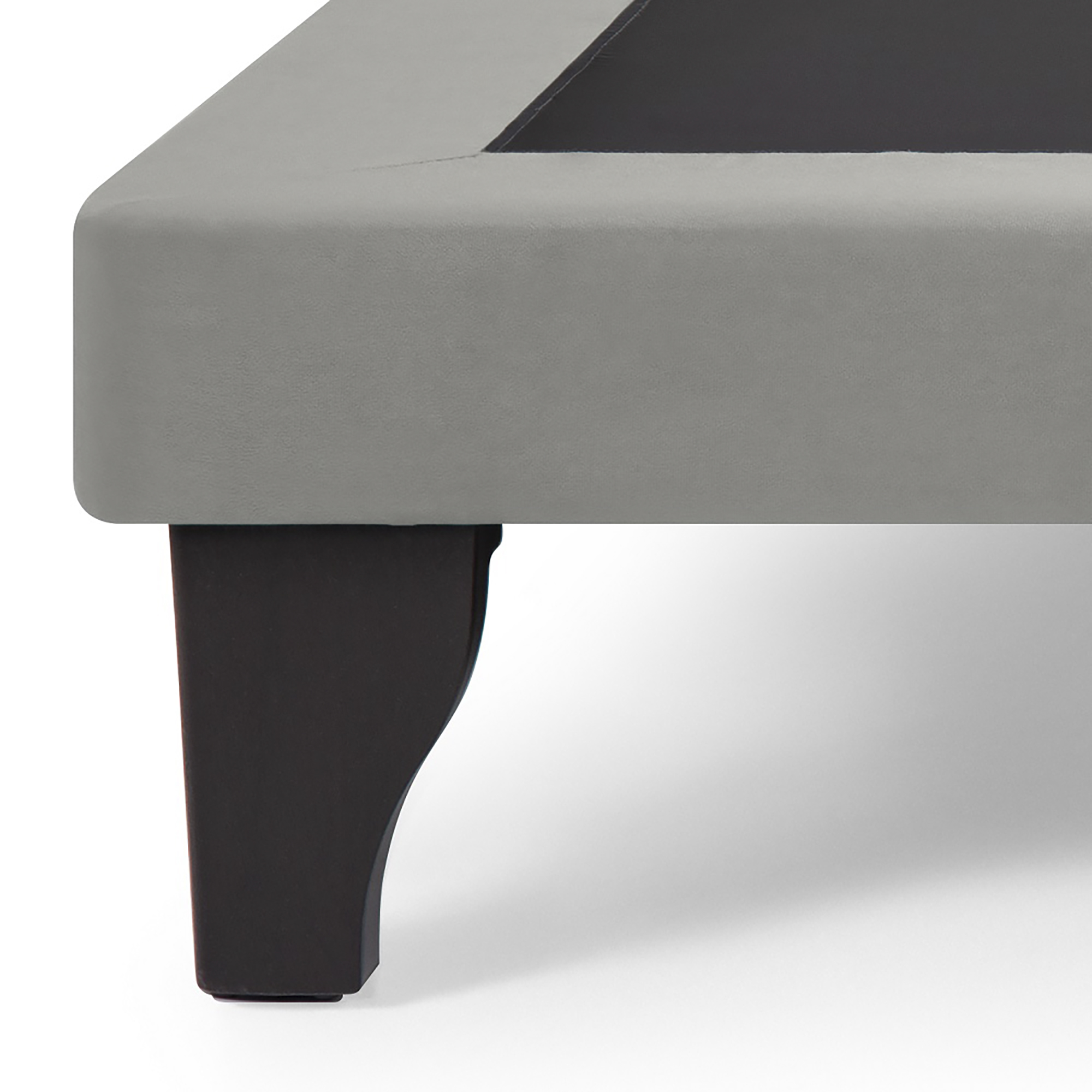 BASE CAMA EUROPEA MUEBLES DGB FELPA ROSADO - 2