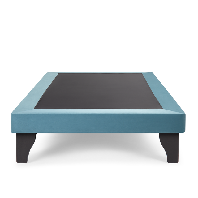 BASE CAMA EUROPEA MUEBLES DGB FELPA GRIS - 1
