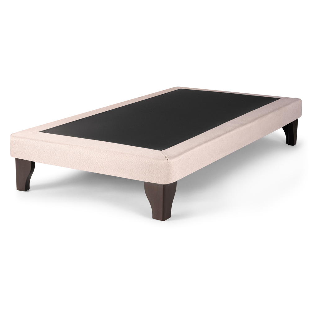 BASE CAMA EUROPEA MUEBLES DGB LINO BEIGE KING - 2