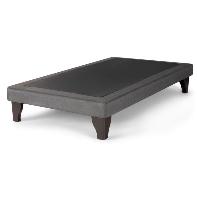 BASE CAMA EUROPEA MUEBLES DGB LINO GRIS OSCURO KING - 2