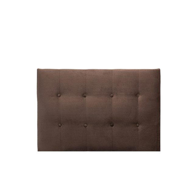 RESPALDO MUEBLES DGB SEVILLA 1 PLAZA FELPA CAFÉ CHOCOLATE - 1