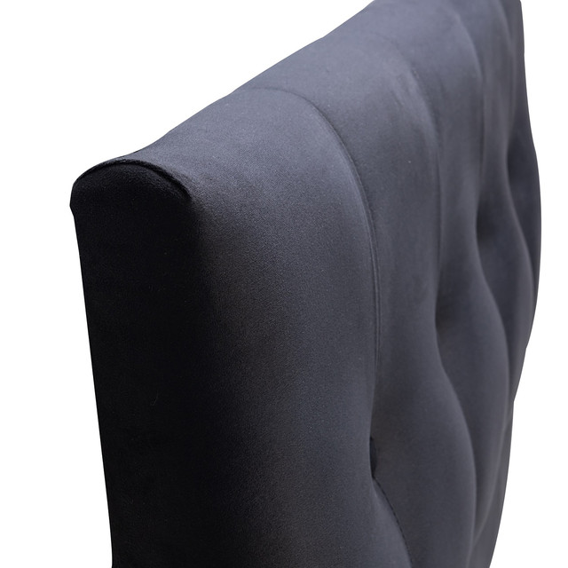 RESPALDO MUEBLES DGB SEVILLA 1.5 PLAZAS FELPA NEGRO - 2