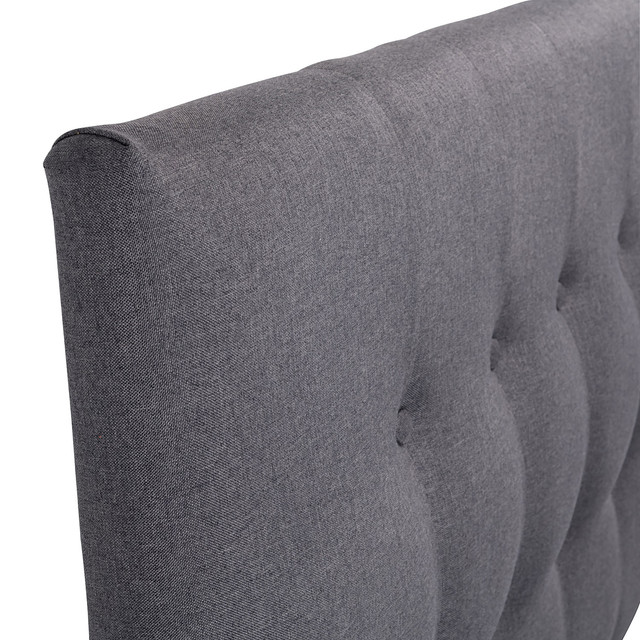 RESPALDO MUEBLES DGB SEVILLA 1.5 PLAZAS TELA GRIS OSCURO - 2