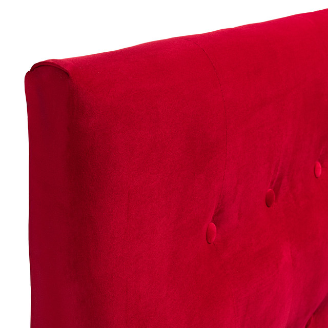 RESPALDO MUEBLES DGB SEVILLA 2 PLAZAS FELPA ROJO - 2