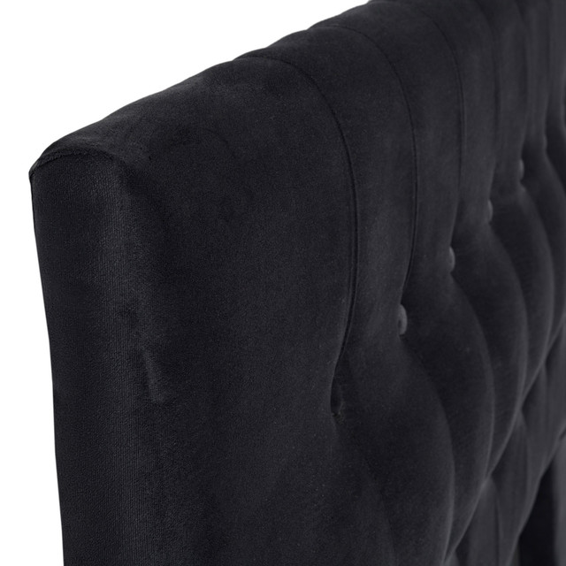 RESPALDO MUEBLES DGB SEVILLA KING FELPA NEGRO - 2